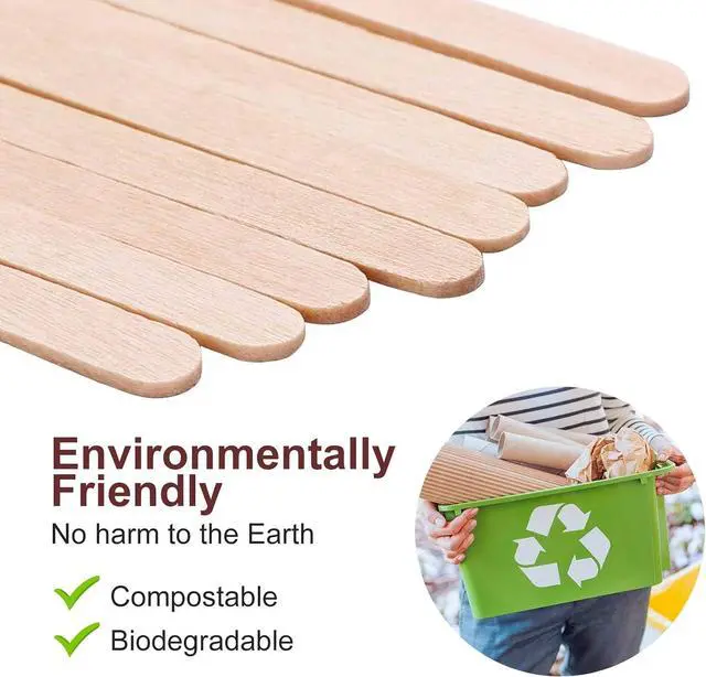 Alt view image 4 of 7 - Wooden Coffee Stirrers 5.5 Inch, 1000 Count, Disposable Coffee Stir Sticks