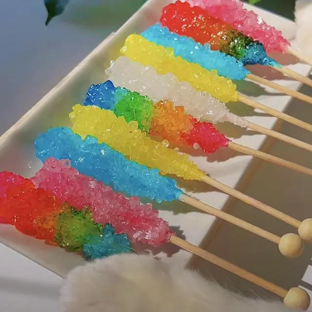 Alt view image 4 of 6 - 100 Pieces 6Inch Rock Candy Sticks with Ball Wooden Sticks Wood Cake Sticks Drink Stirrer Sticks for Lollipop Coffee Appetizer Skewers (Round)