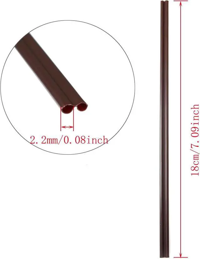 Alt view image 3 of 7 - RLECS 100pcs Two Holes Coffee Stirrer Straw 2-in-1 Disposable Plastic Coffee Stir Sticks Coffee Stirrer Straw Birthday Wedding Party Drinking Cocktail Straws Supplies