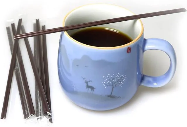 Alt view image 6 of 7 - RLECS 100pcs Two Holes Coffee Stirrer Straw 2-in-1 Disposable Plastic Coffee Stir Sticks Coffee Stirrer Straw Birthday Wedding Party Drinking Cocktail Straws Supplies