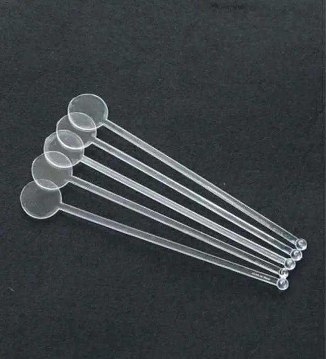 Alt view image 2 of 4 - Brccee AC 100PCS 7 Inches Cocktail Swizzle Sticks, Disposible Plastic Drink Stirrers Plastic Coffee Whiskey Beverage Stirrers (Transparent)