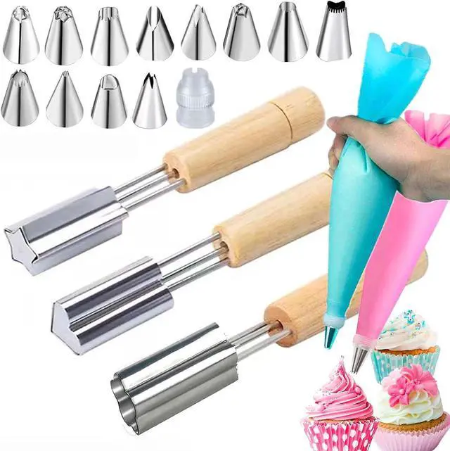 Main image of Cupcake Corer and Filler Tools Cake Digging Hole Maker Cupcake Plunger Hole punch Hole Cutter Cake Digging Holes Stainless Steel Cookie Dunker Tool Pastry Filling Accessories
