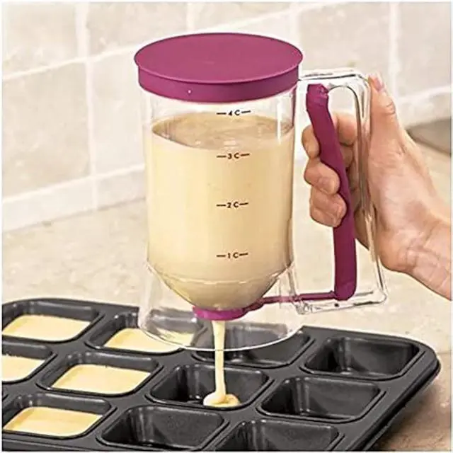 Main image of Cupcake Pancake Cookies Cream Dispenser Cake Mix Jug Baking Essentials Maker Cooking Tools Funnel Measuring cup Accessories