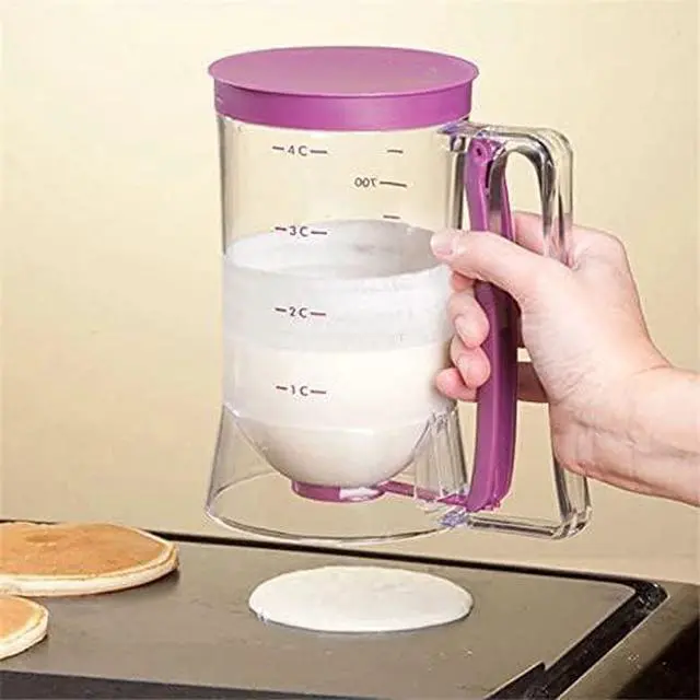 Alt view image 2 of 4 - Cupcake Pancake Cookies Cream Dispenser Cake Mix Jug Baking Essentials Maker Cooking Tools Funnel Measuring cup Accessories