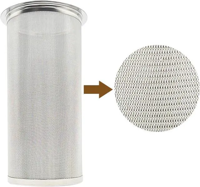 Alt view image 4 of 4 - Cold Brew Coffee Filter For 1Quart/32OZ Wide Mouth Mason Jar 304 Stainless Steel 100 Micron Mesh Filter For Cold Brew Coffee Maker