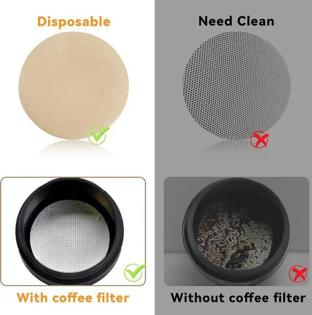 Alt view image 4 of 7 - 500 Unbleached Paper Coffee Filters for OXO Cold Brew, for OXO Rapid Brewer