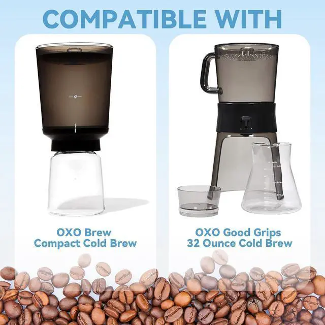 Alt view image 2 of 7 - 2 Pcs Reusable Coffee Filters for OXO Cold Brew Coffee Maker
