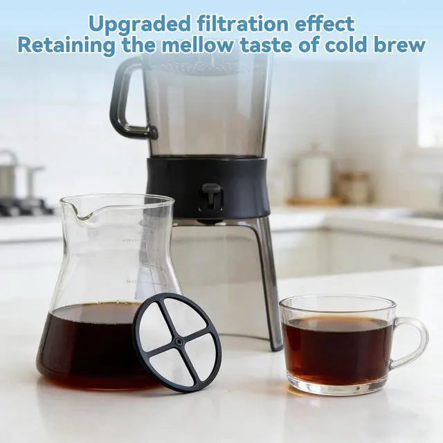 Alt view image 5 of 7 - 2 Pcs Reusable Coffee Filters for OXO Cold Brew Coffee Maker