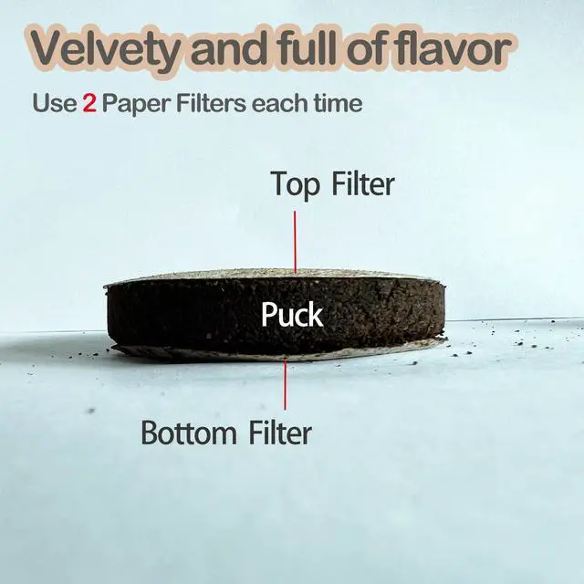 Alt view image 3 of 6 - Coffee Filters Compatible with OXO Rapid Brewer Coffee Maker, 600 Pcs Round Paper Filters for OXO Portable Manual Compact Travel Coffee Maker