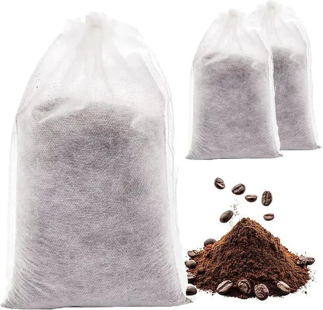 Main image of 200 PCS Disposable Cold Brew Coffee Filter Bags 4x6 Inch with Drawstring Fine Mesh Large Tea Bags for Cold Brew Coffee,Loose Leaf Tea, Herbs, Spices, and Home Brewing No Mess,Eco-Friendly