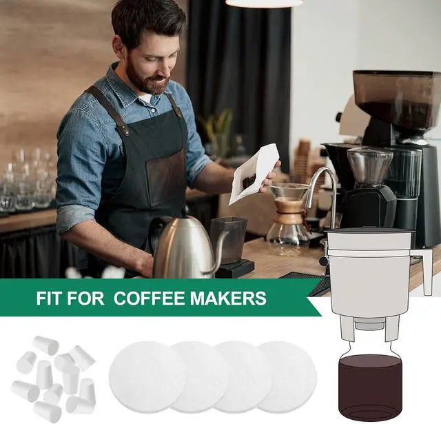 Alt view image 5 of 7 - 20 Pack Cold Brew Coffee Filters Set with Replacement Rubber Stoppers
