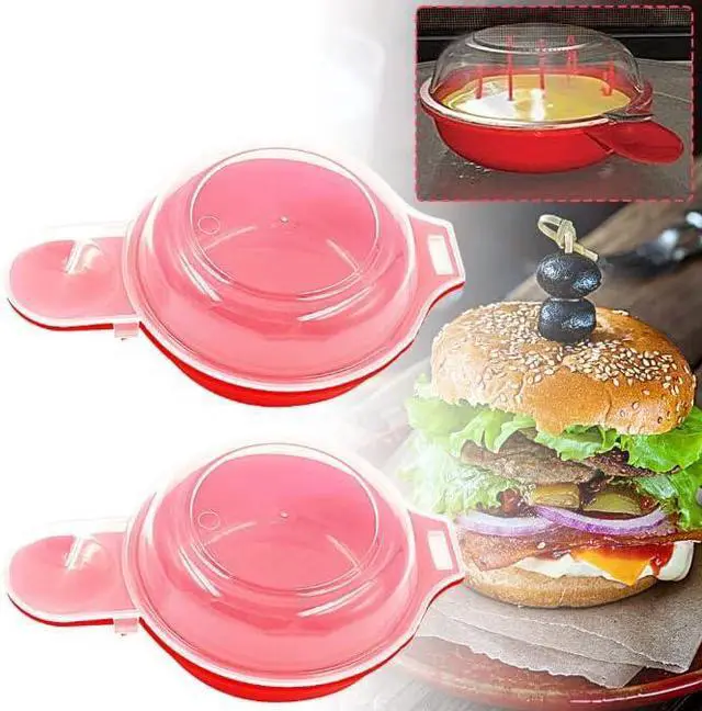 Alt view image 3 of 5 - Liusm Microwave Egg Muffin Breakfast Sandwich Cooker
