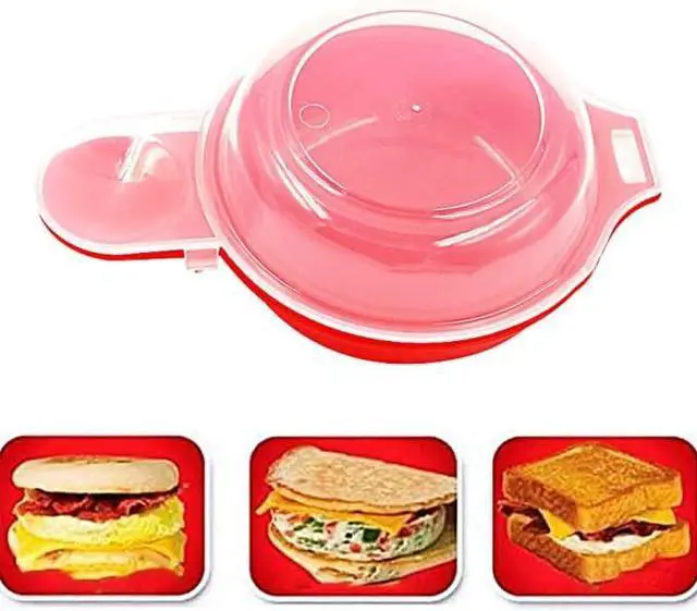 Alt view image 4 of 5 - Liusm Microwave Egg Muffin Breakfast Sandwich Cooker