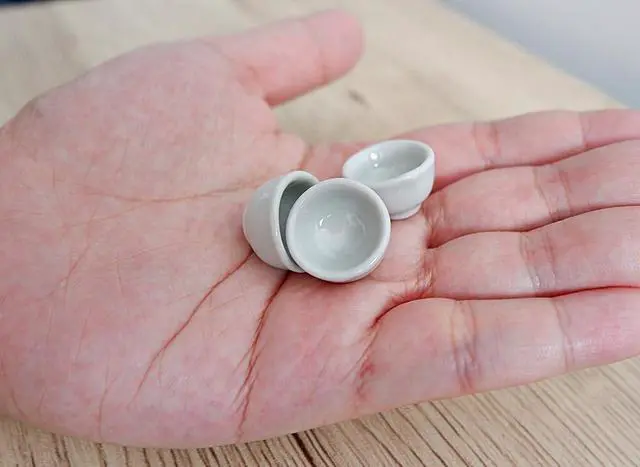 Alt view image 3 of 5 - 1shopforyou Mini Handmade Ceramic Matcha Bowl Set of 10 Japanese Style White Decorative Pottery