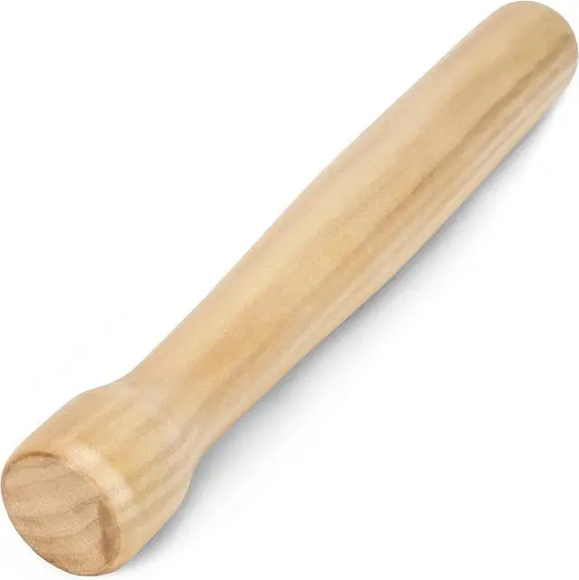 Alt view image 2 of 7 - 8 Wooden Cocktail Muddler - Wood Bar Supplies & Accessories for Herb & Fruit Mixing, Drinks, Restaurants, Home Kitchens, Shaker Sets & Cocktail Kits