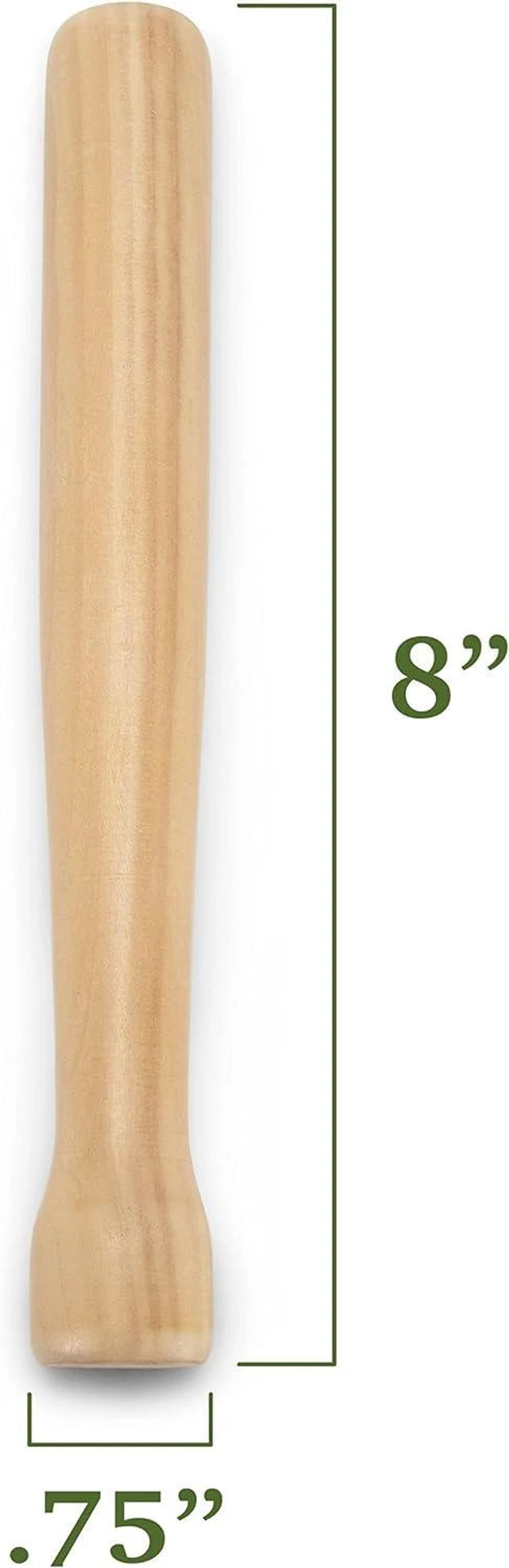 Alt view image 7 of 7 - 8 Wooden Cocktail Muddler - Wood Bar Supplies & Accessories for Herb & Fruit Mixing, Drinks, Restaurants, Home Kitchens, Shaker Sets & Cocktail Kits