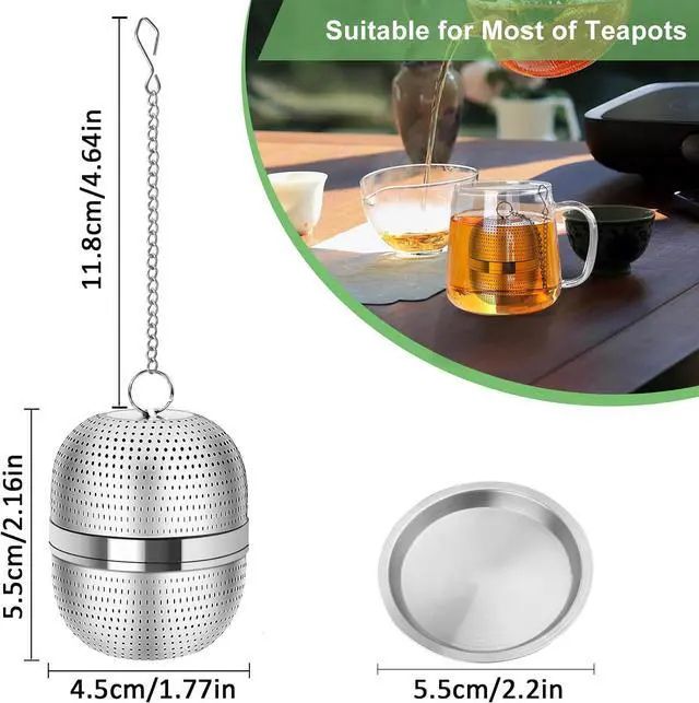 Alt view image 2 of 7 - Numola Tea Ball Infuser for Loose Tea