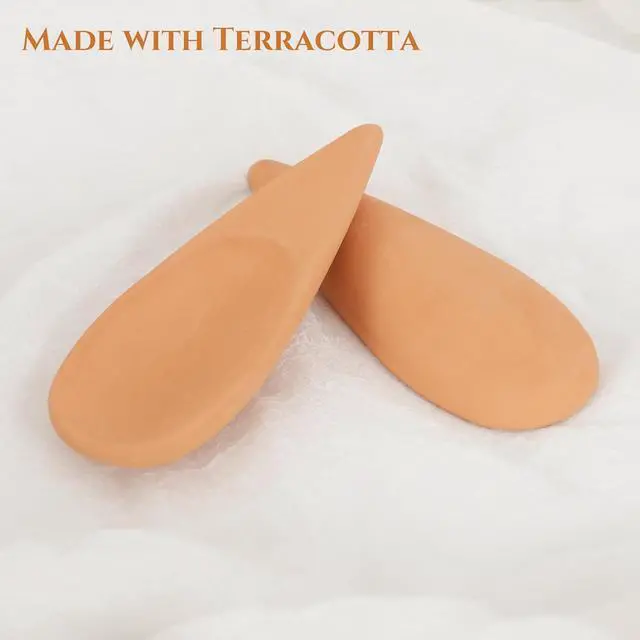 Alt view image 5 of 7 - 2 PCS Brown Sugar Saver Spoon Terracotta Brown Sugar Keeper