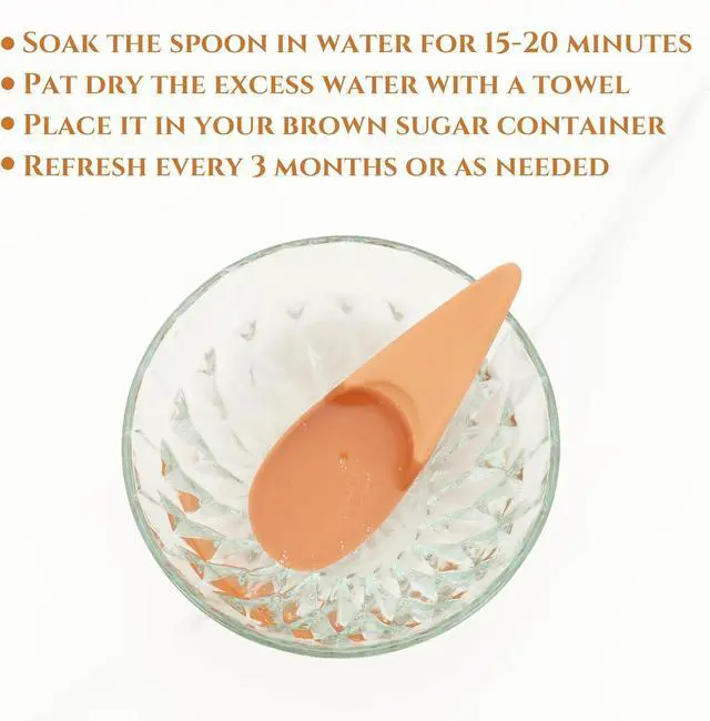 Alt view image 7 of 7 - 2 PCS Brown Sugar Saver Spoon Terracotta Brown Sugar Keeper