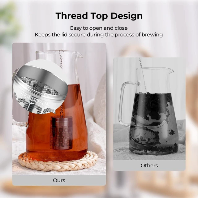 Alt view image 6 of 7 - Reinmoson Stainless Steel Tea Infuser Fine Mesh Tea Strainers for Loose Tea