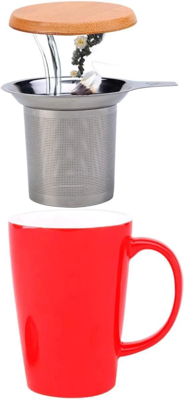 Alt view image 2 of 7 - Daycount Stainless Steel Reusable Filter, Tea Baskets Mesh Coffee Espresso Strainer Dripper With Holder