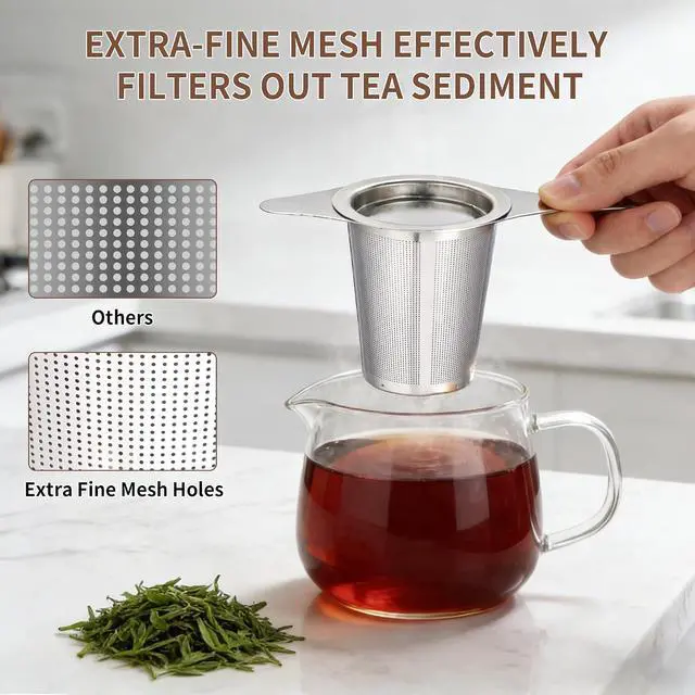 Alt view image 3 of 7 - Supercenter Tea Infuser Stainless Steel Steeper Tea Strainers Loose Tea