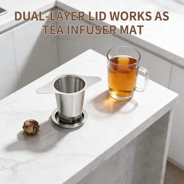 Alt view image 5 of 7 - Supercenter Tea Infuser Stainless Steel Steeper Tea Strainers Loose Tea