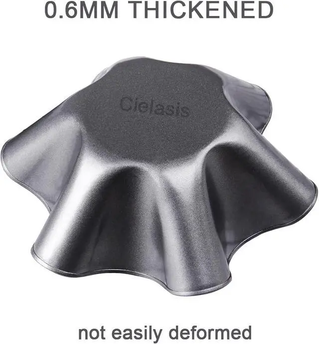 Alt view image 4 of 7 - 2 Pack 8.5" Nonstick Large Taco Shell Bowl Carbon Steel Tortilla Maker Shell Pans Baking Molds Tostada for Frying Salad Bowls