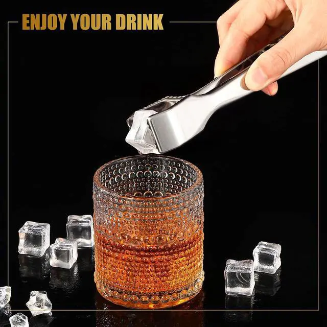 Alt view image 5 of 7 - 1 Pcs Ice Tongs for Ice Bucket Silver Stainless Steel Food Serving Tongs with Teeth for Bar Hotel Home Kitchen Cocktail Whiskey Tea Party Serving Utensils Housewarming Gift
