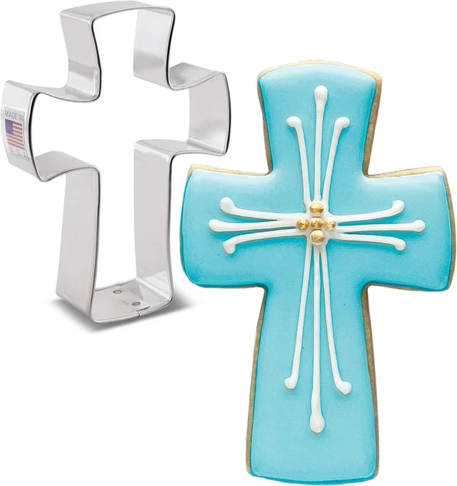 Main image of Ann Clark Cross Cookie Cutter, Large 4-1/2 Made in USA