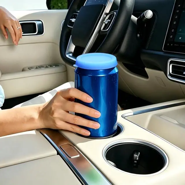 Alt view image 6 of 6 - Aieve Silicone Soda Can Lids, Reusable Can Covers/Toppers for Soda, Can Saver for Soda, Pop, Coke, Beverage, Fits Slim Standard Mini Cans (6 Pack, Assorted, BPA-Free)