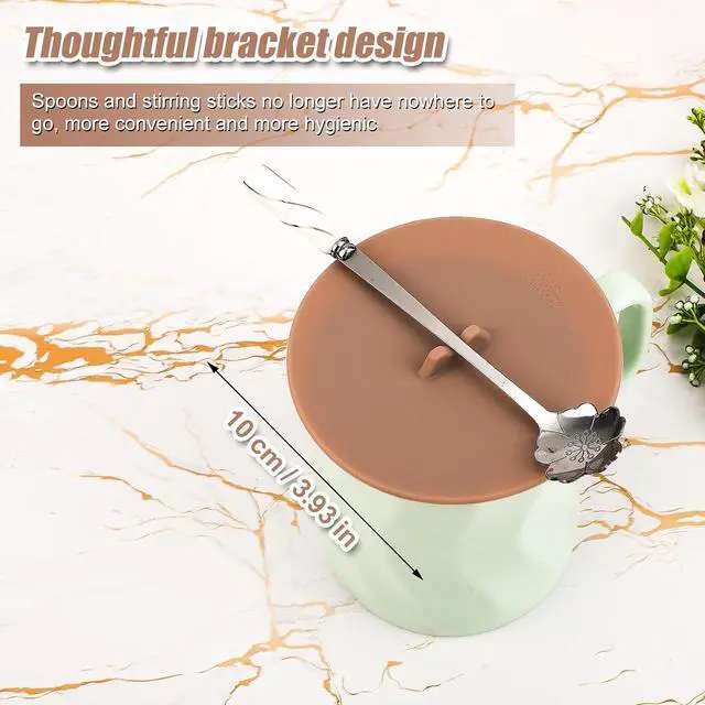 Alt view image 2 of 7 - 6pcs Silicone Cup Lids, 3.93 Inch Diameter Colorful Mug Cover Anti-dust Airtight Hot Cup Lids Universal Reusable Drink Covers for Tea Cups Mugs and Coffee Cup