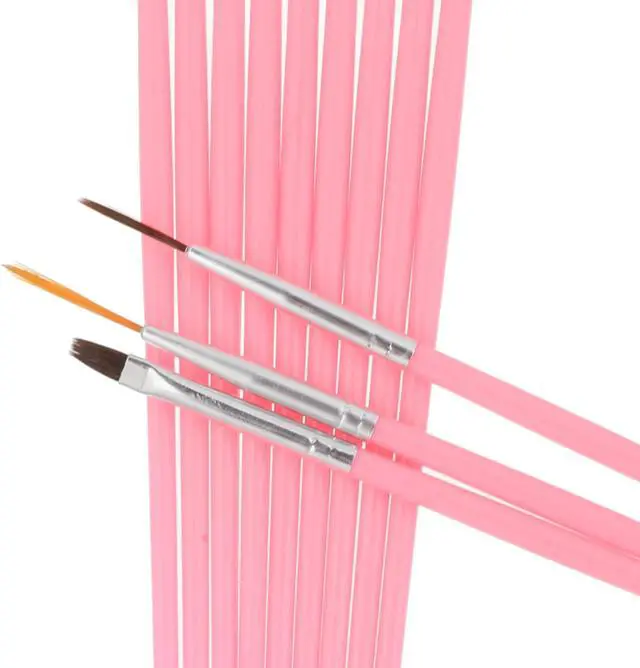 Alt view image 6 of 7 - Cake Decorating Brushe 30 PCS Food Paint Brush Fondant Brush,White and Pink