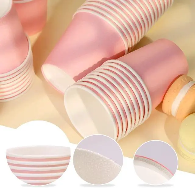 Alt view image 3 of 7 - 100 Pack 3 oz Pink Bathroom Cups, Mouthwash Cups, Small Paper Cups