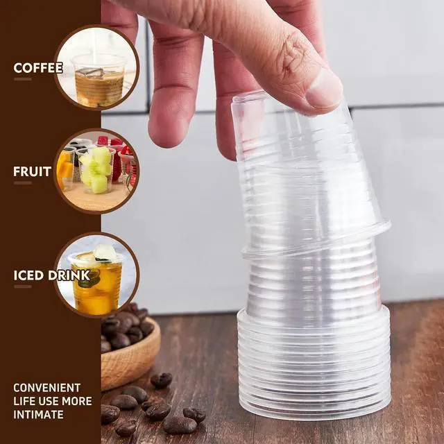 Alt view image 7 of 7 - YEEHAW 100 Pack 3 oz Bathroom Plastic Cups, Disposable Mouthwash Cups, Samll Plastic Cup 3 oz for Cold Beverages, Ideal for Party, Tasting and Drinking