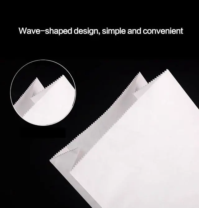 Alt view image 5 of 6 - GRANDAN 8 Lb Paper Lunch Bags, Pre-folded 6.1x4x11.8'' Food Grade Recyclable White Kraft Sack Bags for Homemade Food Packing Storage, Bonus Label Seal Stickers (20 Pack)