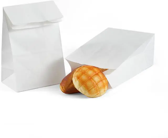 Main image of 20 Pack Paper Lunch Bags 8LB Large Storage Bag for Bread Retail Food