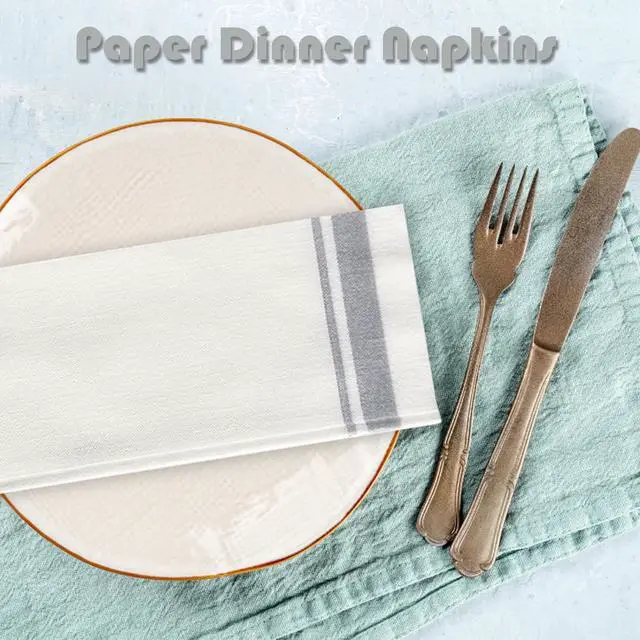 Alt view image 3 of 7 - 50Pack Disposable Dinner Napkins,Linen Feel Paper Guest Towels,Cloth-Like Soft Absorbent Hand Towel,Decorative Napkins for Parties,Halloween,Wedding,Kitchen,17 x 12Inch