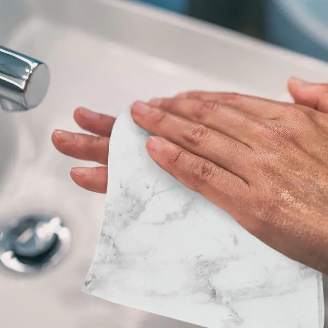 Alt view image 5 of 7 - 50 Pcs Marble Guest Towel Disposable Bathroom Napkins Decorative