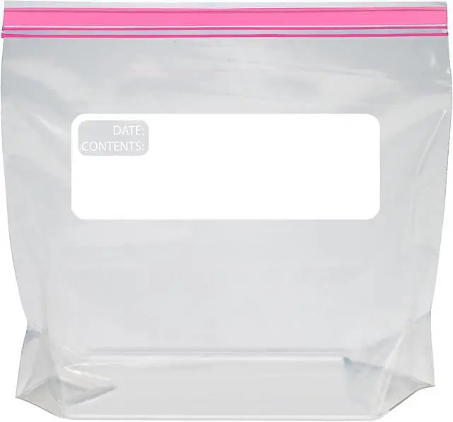 Alt view image 4 of 5 - Amazon Basics Reclosable Quart Food Storage Bags with Double Zipper Seal, BPA Free, 150 Count