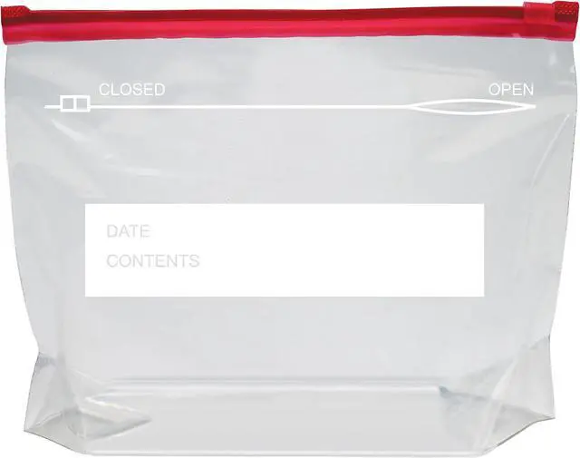 Alt view image 4 of 5 - Amazon Basics Slider Quart Food Storage Bags with Stand-Up Bottom, Easy to Fill, BPA Free, 120 Count (Previously Solimo)