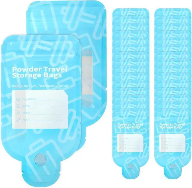 Main image of Powder Travel Bags, Disposable Protein Powder Travel Containers