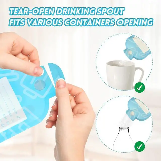 Alt view image 6 of 7 - Powder Travel Bags, Disposable Protein Powder Travel Containers