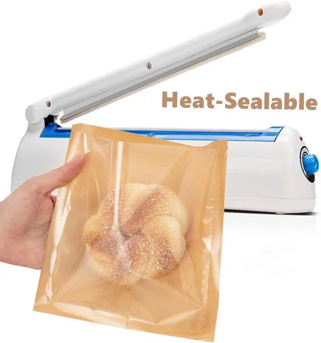 Alt view image 5 of 7 - Ocmoiy Heat-Sealable Bakery Bags with Window, 7.1 x 7.5 Inches, 100 Pack