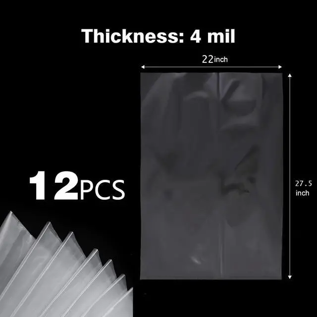 Alt view image 2 of 6 - 5 Gallon Bucket Liner Bags, 4Mil 12pcs 22x27.5 inches(Excluding Bucket), Turkey Brine Bag Food Grade Bags for Marinading and Brining, BPA Free, Extra Heavy Duty Leak Proof, Great for Food Storage