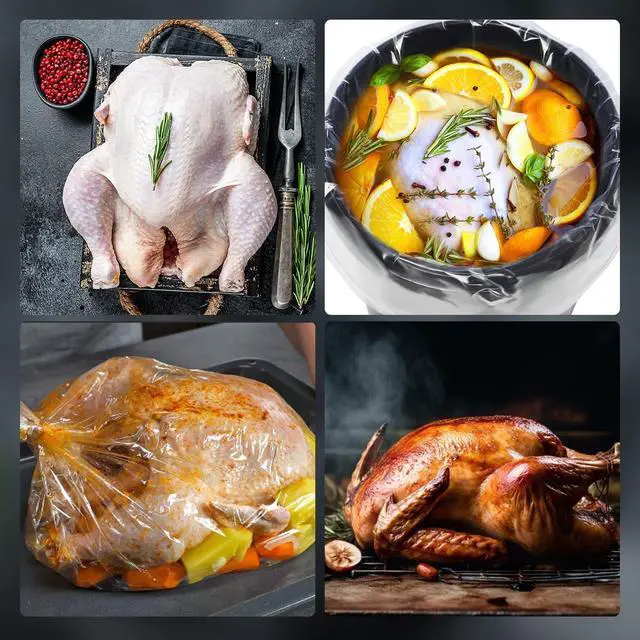 Alt view image 4 of 6 - 5 Gallon Bucket Liner Bags, 4Mil 12pcs 22x27.5 inches(Excluding Bucket), Turkey Brine Bag Food Grade Bags for Marinading and Brining, BPA Free, Extra Heavy Duty Leak Proof, Great for Food Storage