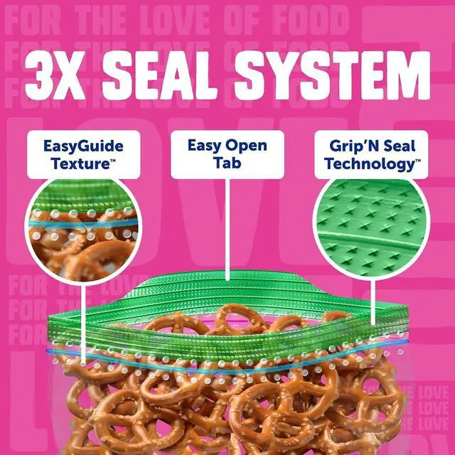 Alt view image 2 of 6 - Ziploc Snack Bags, Food Storage, Easy Open & Close, 108 Count