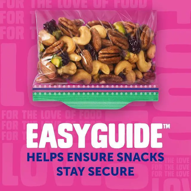 Alt view image 4 of 6 - Ziploc Snack Bags, Food Storage, Easy Open & Close, 108 Count