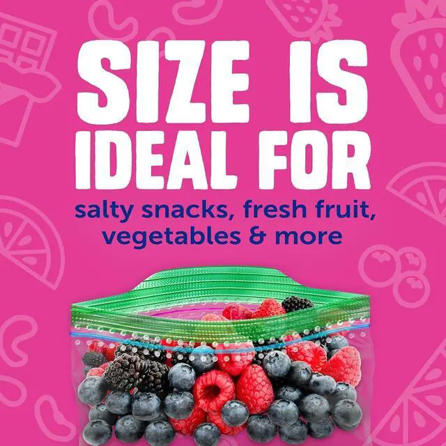Alt view image 5 of 6 - Ziploc Snack Bags, Food Storage, Easy Open & Close, 108 Count