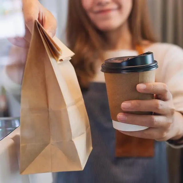 Alt view image 7 of 7 - SHOPDAY 100 Pack Brown Kraft Paper Lunch Bags, 4lb Capacity, 5x2.95x9.45 Inches, Fold Top, Disposable, Brown